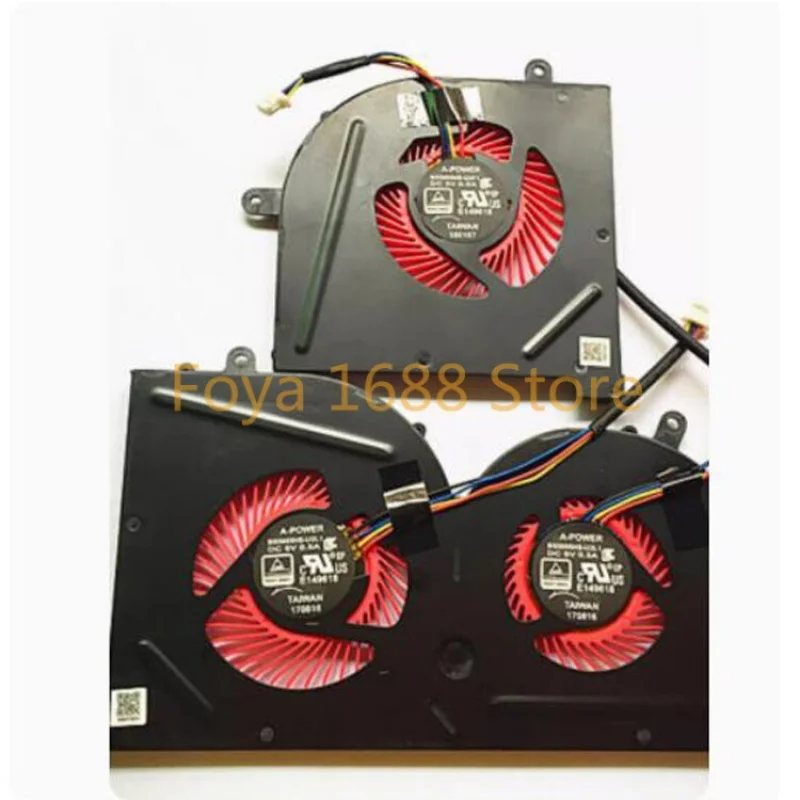 1 Pair Cooling Fan For MSI GS63VR MS-17B1 17B2 16K2 16K3 GS73 Fan Accessories