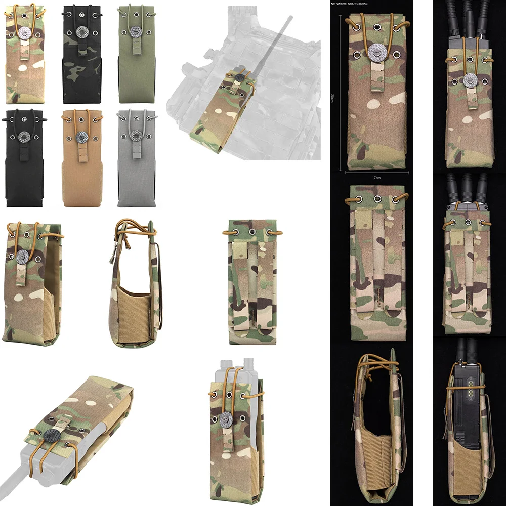 

НОВЫЙ уличный универсальный чехол для радиостанции, многофункциональный чехол для рации Molle MPU5 PRC163 152 148 FC, стиль CS, игра для охоты
