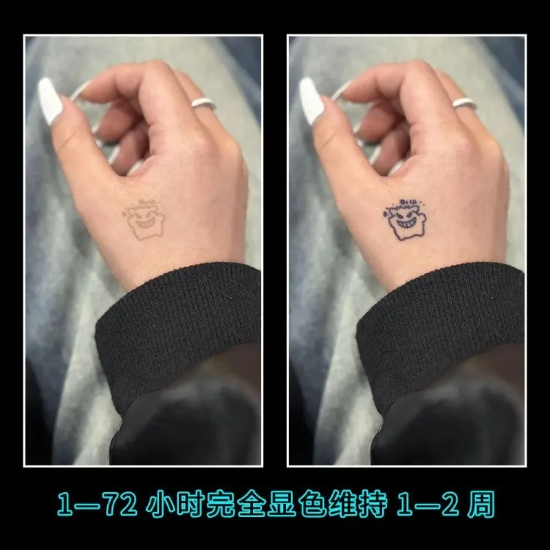 ملصق وشم مؤقت مقاوم للماء من بوكيمون بيكاتشو، تصميم لطيف للمعصم، ملصقات وشم فني مقاوم للماء للرجال والنساء