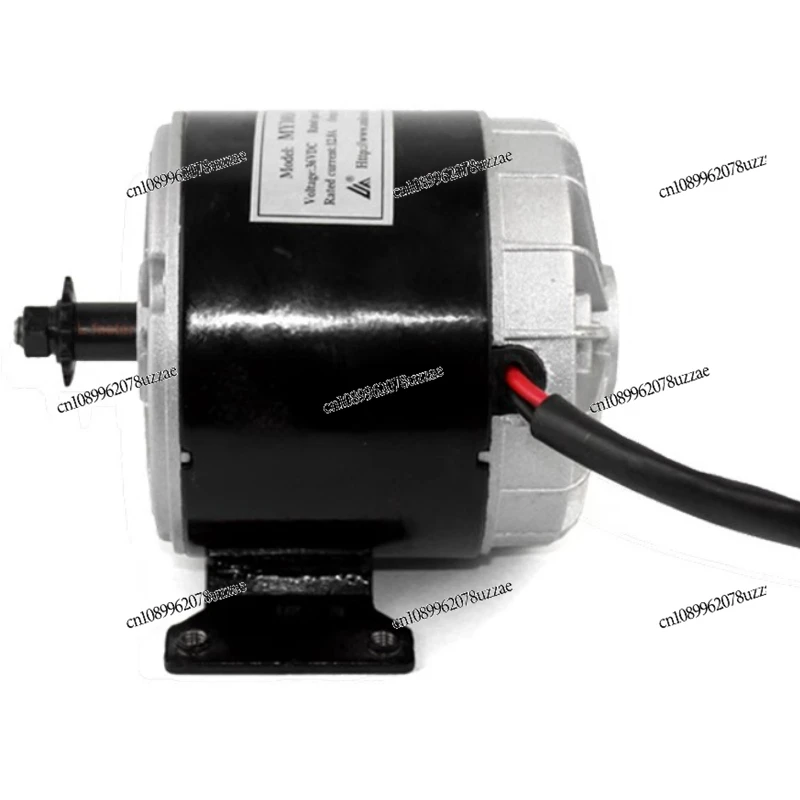 Motor Sikat Kecepatan Tinggi 12V24V36V 350W dengan Braket Motor Sepeda Motor Roda Empat Listrik