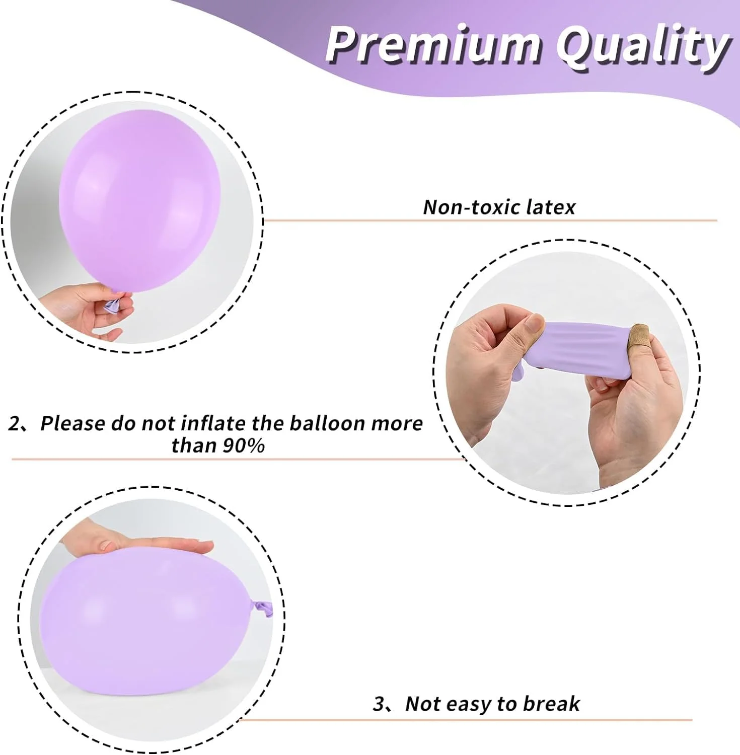 30pcs Purple Balloons Set 12inch Pastel Purple Latex Balloon for Birthday party Decoration Girl Wedding Baby Shower Supplies