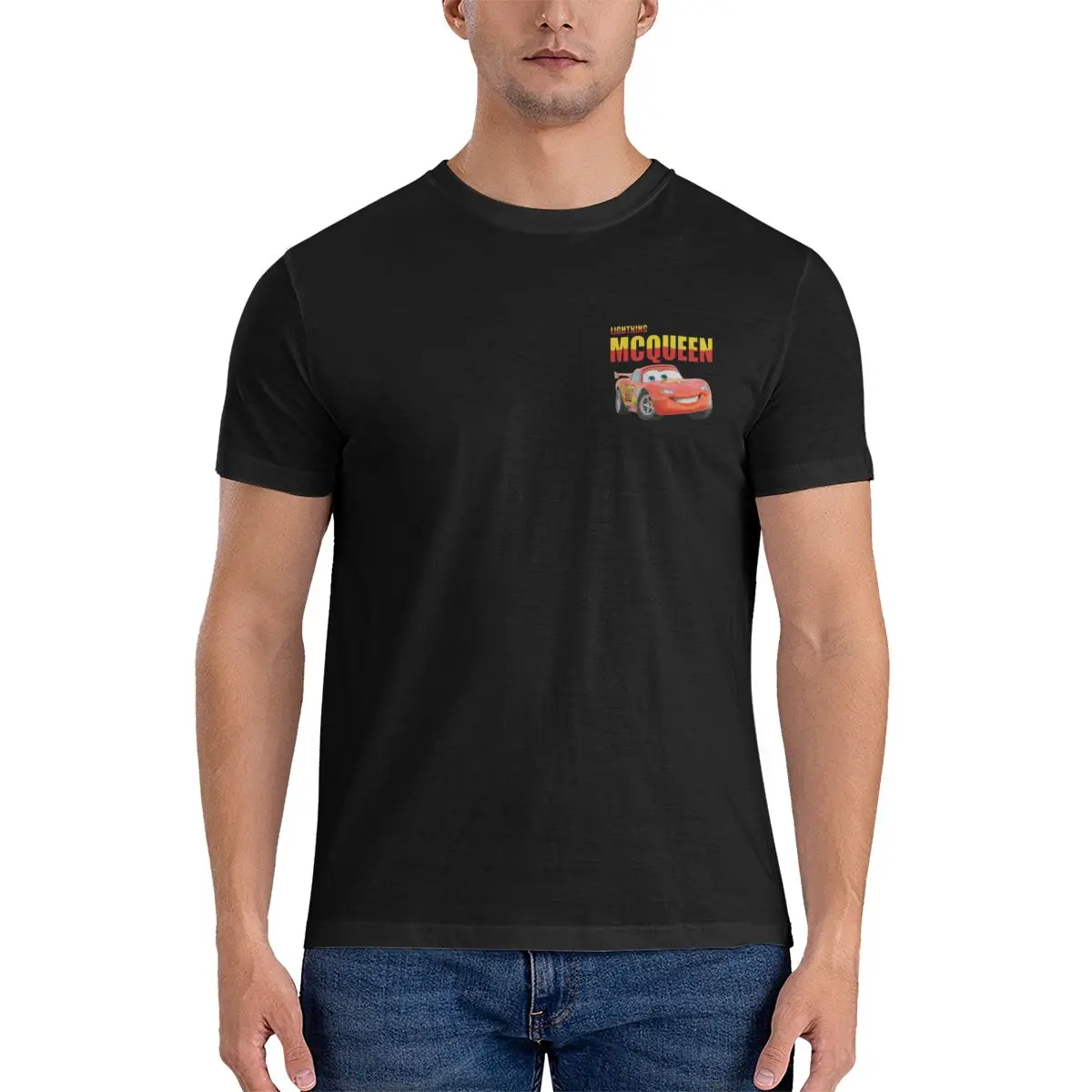 Lightning Mcqueen and Sally T Shirt For Couples Mcqueen Sally T-shirts Double-sided Print Tee For Men Women image 4