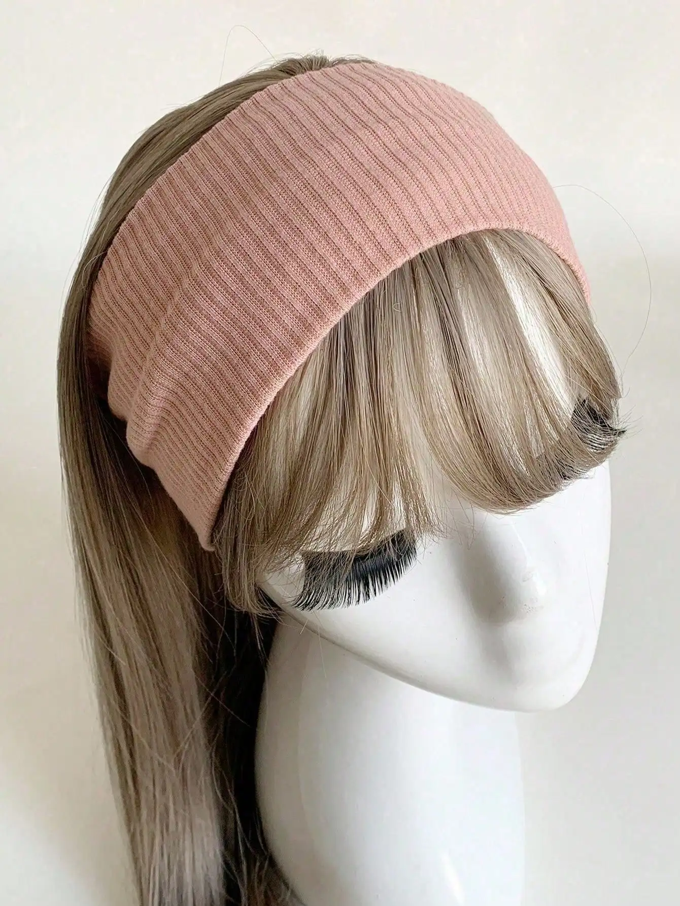 1pc Simple Knitted Headband, College Style Street Fashion Sports Headband, Pink/Black/White Multi-Color Options, Unisex, Can Be Used As Hair Accessory All Year Round Turban Headband Sweatband, School Stuff, College, Headbands Fall Winter Hair Band Hair