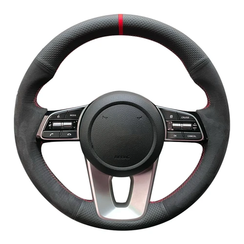 Imagen 2 del producto Funda de cuero de ante personalizada para volante de coche, accesorio para Kia K5 Optima 2019 Cee 'd Ceed 2019 Forte Cerato (AU) 2018