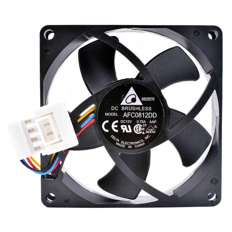 Brand new original AFC0812DD 8cm 80mm 12V 0.75A Double ball bearing large air volume server cooling fan