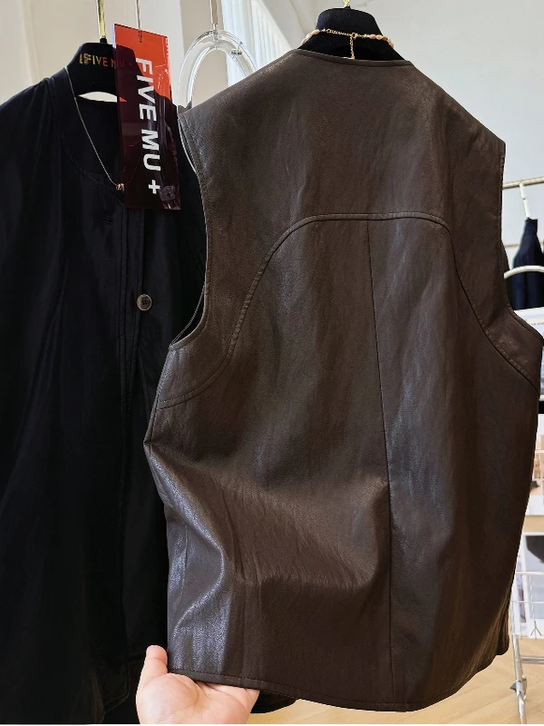 Koreaans Japans Sle Svel rond Ne Vest Dames plus maat Uniek ontwerp Gelaagdheid Tanktop Ademende vrijetijdskleding