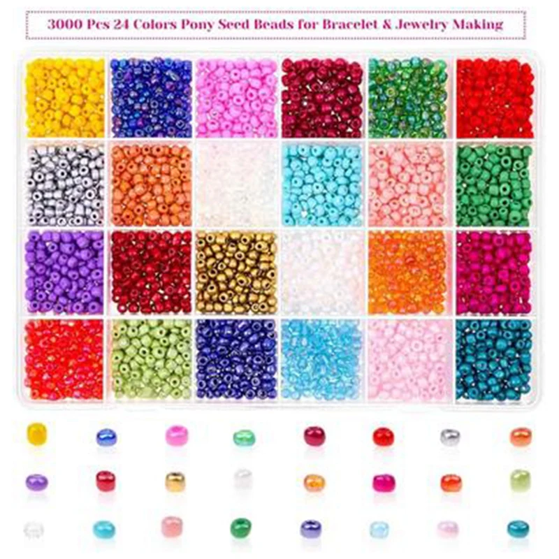 Bracelet Beads For Jewelry Making Beads Craft Kit Set Bracelet Necklaces Seed Letter Alphabet DIY Art Craft