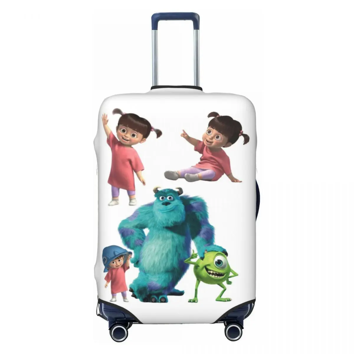 

Пользовательские модные университетские монстры Джеймс П. Салливан, чехол для багажа, эластичные дорожные чехлы для чемоданов