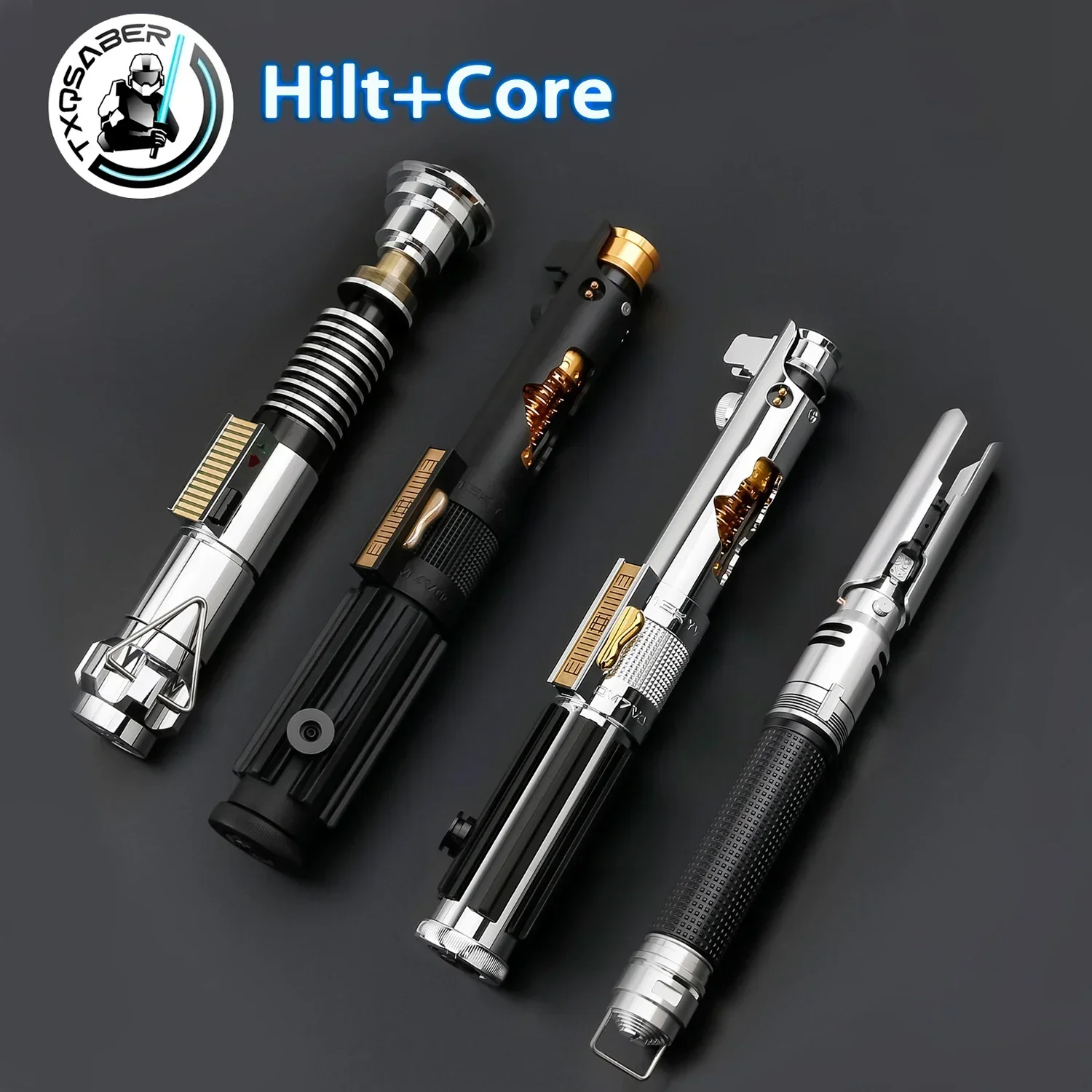 TXQSABER 30types High Quality Metal Hilt with Electronic Kit No Blade SD RGB Neopixel SNV4-Pro Proffie v2.2 Cores Optiona