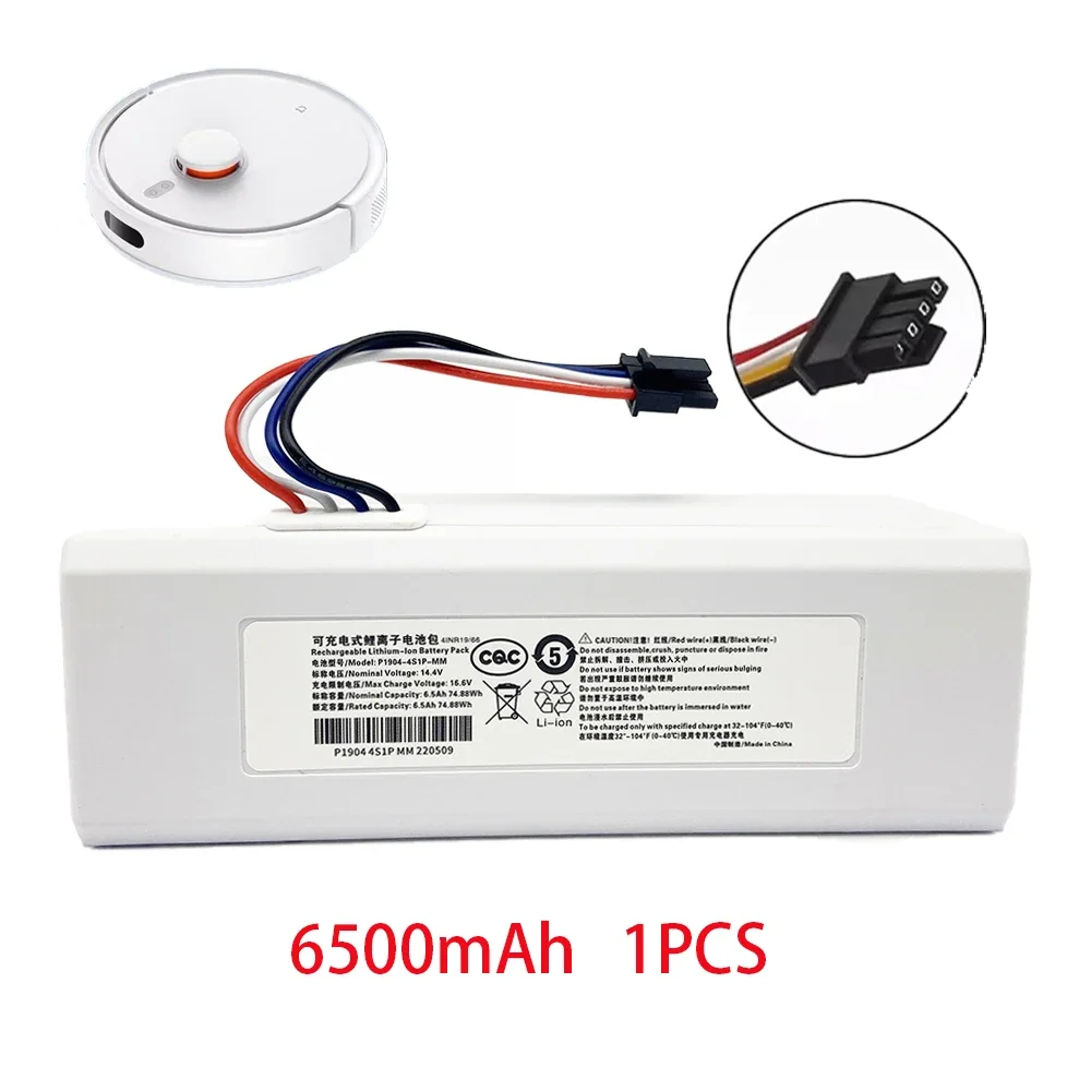 NIEUWE 14.4 V 12800 mah P1904-4S1P-MM Batterij Voor Xiaomi Mijia 1C STYTJ01ZHM Robot Vacuüm Mop Cleaner Accessoires batterij