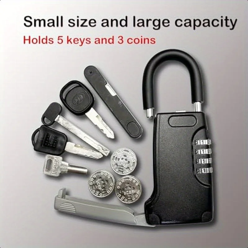 Portable Combination Key Safe with Reset Code for Home Real Estate Agent Vacation Rental Key Safe Security Padlock