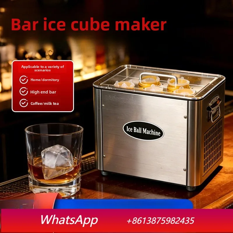 

YJQ Ice Hockey Ice Machine Commercial Bar Coffee Shop Home Mini Ice Machine