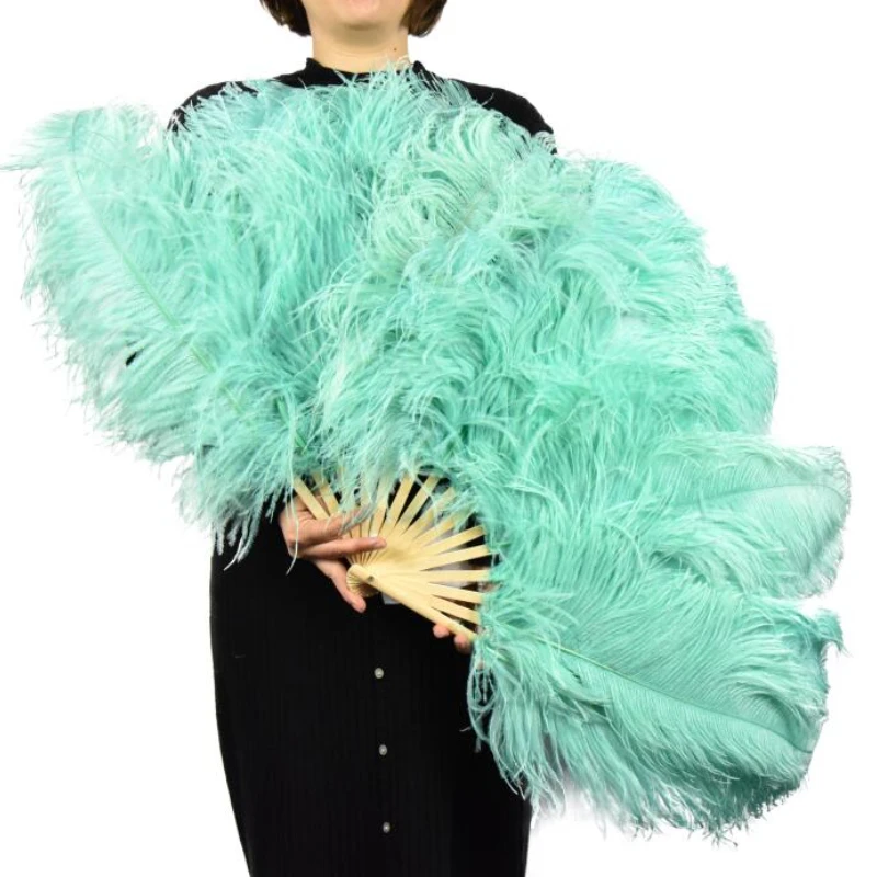 Wholesale custom feather fan feathers ostrich fans feather and fan for party