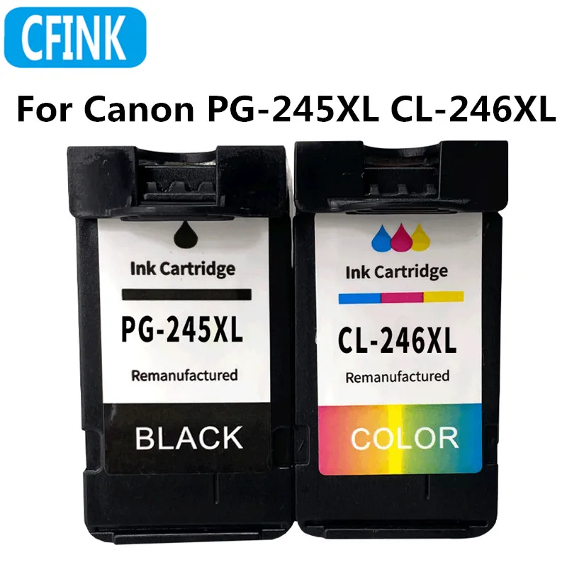 

PG245XL CL246XL cartucho de tinta compatibles Canon PG-245XL CL-246XL cartucho de tinta PIXMA TS202 302 3120 490 492 4520 2420