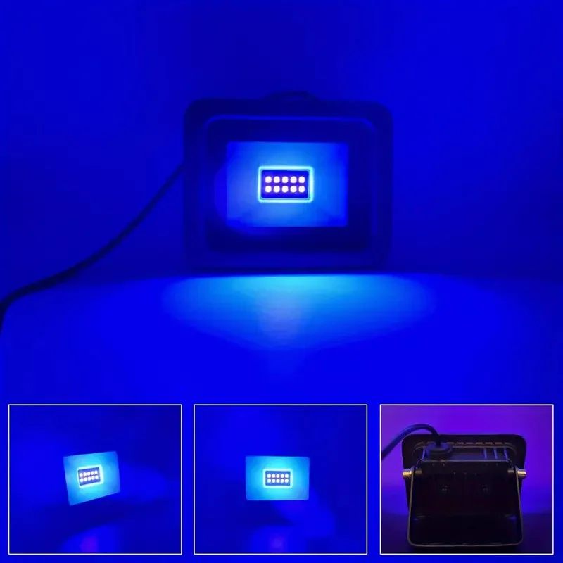 Proiettore LED UV USB 5V Proiettore UVA ad alta potenza 10W 395nm Impermeabile IP65 Luce per apparecchiature di rilevamento fluorescente UV