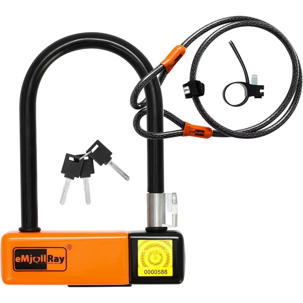 

Тяжелый ‌ U Lock ‌ для ‌ Электросамокат, велосипед, складной велосипед ‌ - ‌ Замок безопасности 10 мм x 4 фута ‌ с ‌ Замок с ключом и брелок ‌
