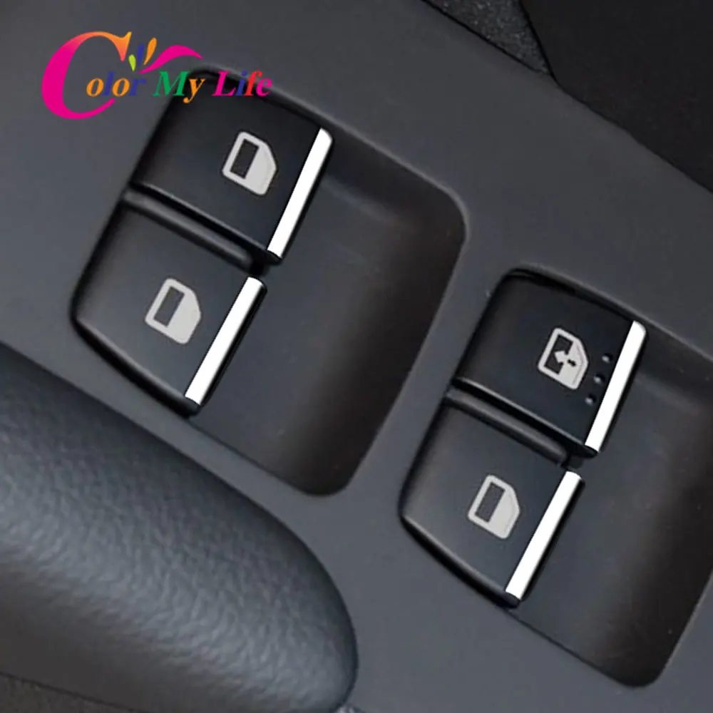 7Pcs/Set ABS Chrome Window Lifter Switch Button Cover Trim for Hyundai Accent Solaris 2016 - 2020 Accessories