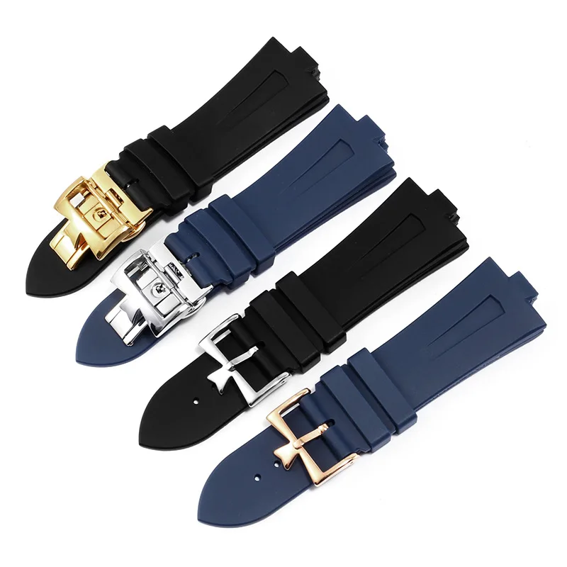

Silicone Watch Band For Vacheron Constantin Overseas VC 47450 VC 49020 Watchbands Men high quality Luxurious Watch Strap 25-8mm