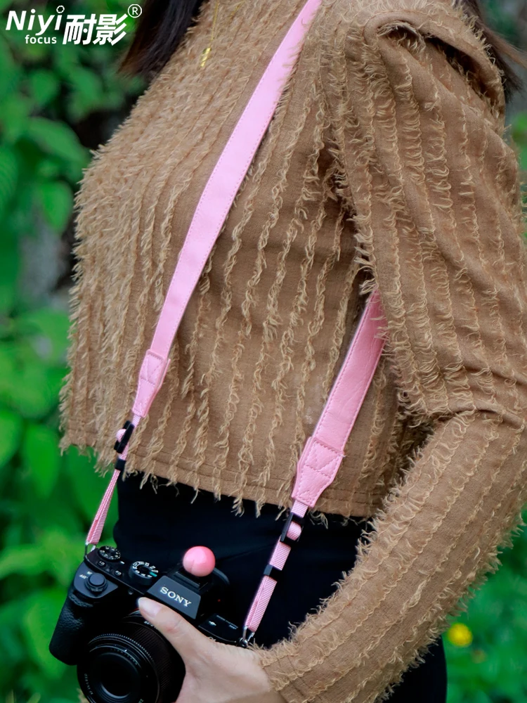 Retro Leather Style Camera Shoulder Strap For Leica Sony Nikon Fujifilm Canon Panasonic Camera SLR Camera Shoulder Strap