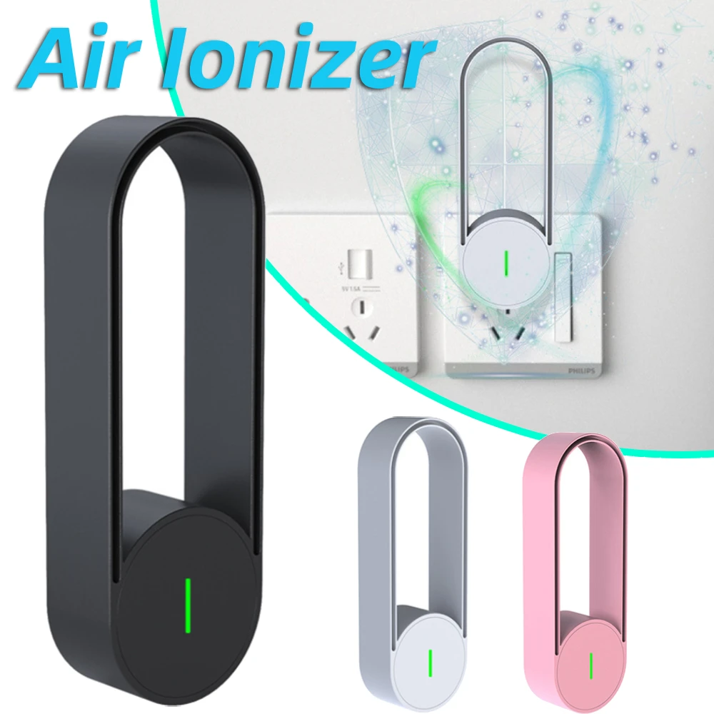 USB Negative Ion Air Purifier Portable Air Freshener Odor Remover Deodorant for Bedroom Living Room Home Car Office Air Purifier