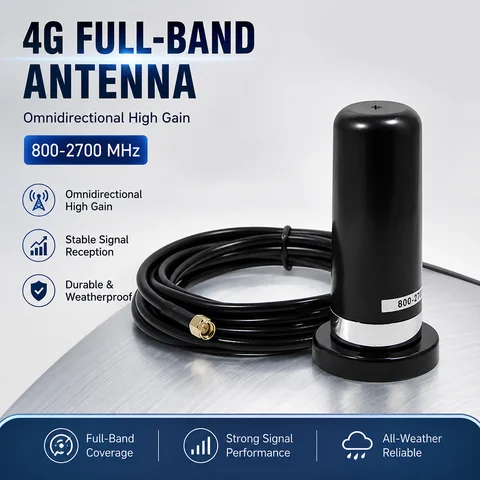 4G LTE Antenna 800-2700MHz High Gain Magnetic Mount Suction Cup Antenna for 4G Router Modem GSM LTE SMA Male Signal Booster