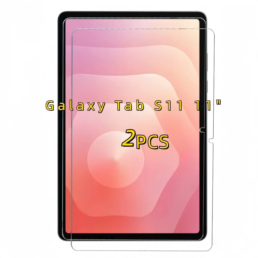 Protetor de tela de vidro temperado para tablet, 2 peças, para samsung galaxy tab s11, 11.0 polegadas, anti-impressão digital, filme protetor antiarranhões