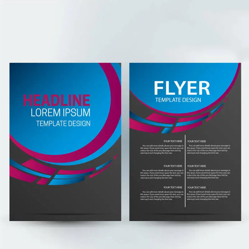 100pcs A4 Custom Flyer Printing High-Quality Glossy Cardstock Promotional Leaflets for Business Marketing