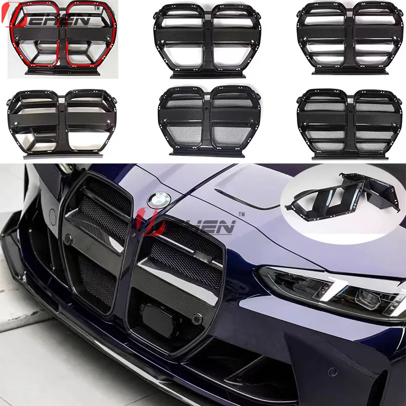 

Для BMW M3 M4 G80 G81 G82 G83 2021-2025 гоночный с решетками ACC CSL Style настоящая сухая центральная решетка из углеродного волокна