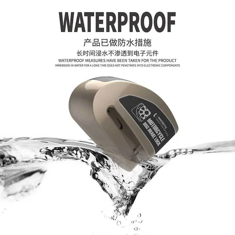 

Motorcycle Anti-theft Lock Loud Volume Electric Bike Battery Lock Controllable Alarm Waterproof Motorcycle Disc Brake Lock