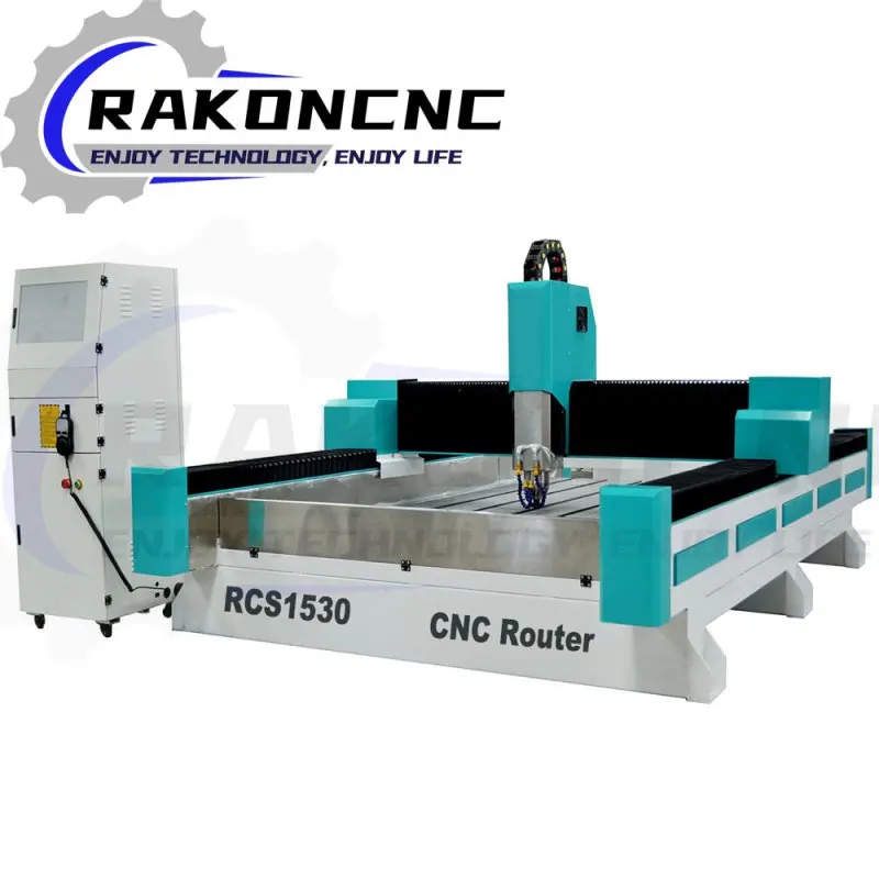 

Jinan Rakoncnc 1325 Granite Stone Wood Acrylic Mini Laser Engraving Cutting Machine WIth 5.5Kw Water Cooling Spindle