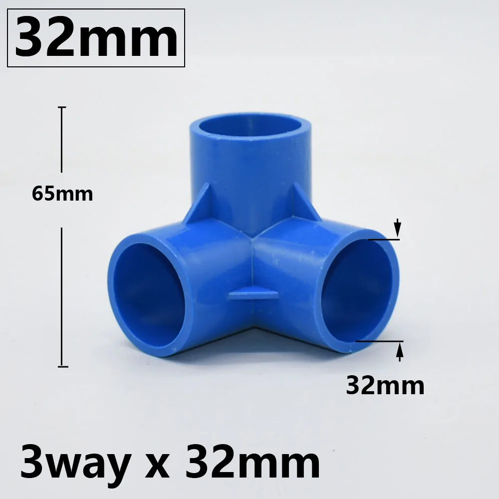 Średnica wewnętrzna 20/25/32/50mm złącze pcv 3/4/5-way trójwymiarowa rura wodociągowa armatura równe złączki plastikowe
