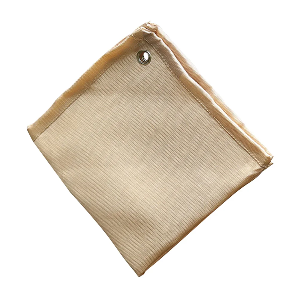 Manta de soldadura de fibra de vidrio ignífuga, protección de alta temperatura para acampar, barbacoa, ahumador, estera aislante, manta de soldadura para