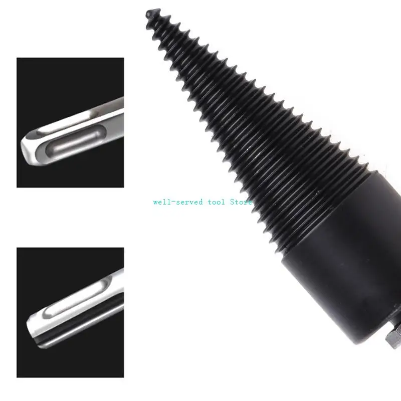 G88a tronchi in legno splitter legno legno per trapano bit acciaio tronchi splitter trapani elettrici pezzi a vite pesante