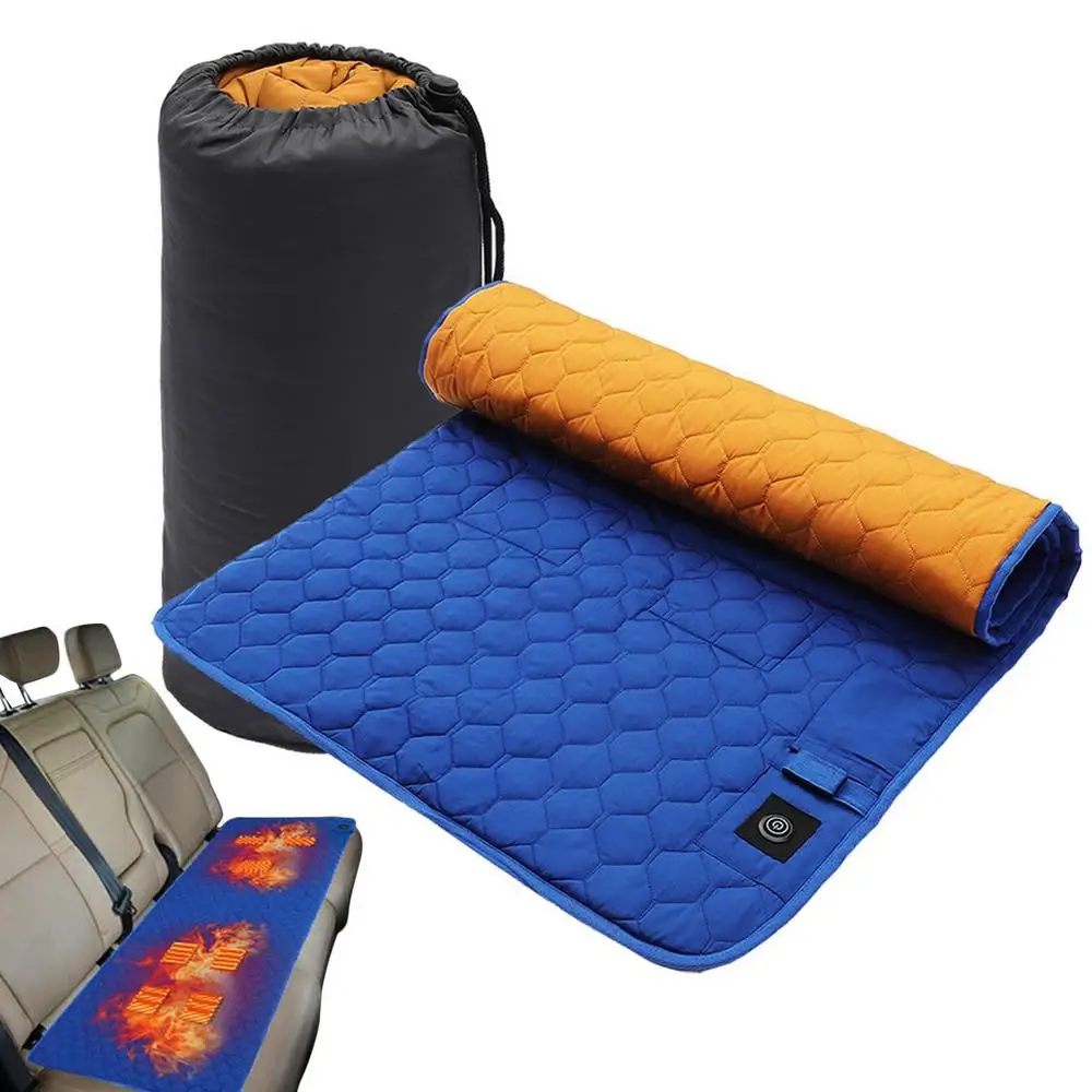 USB Heating Sleeping Mat Insulation Camping Heated Sleeping Mattress Electric Heating Camping Mat 3-Level Warm Sleeping Pad