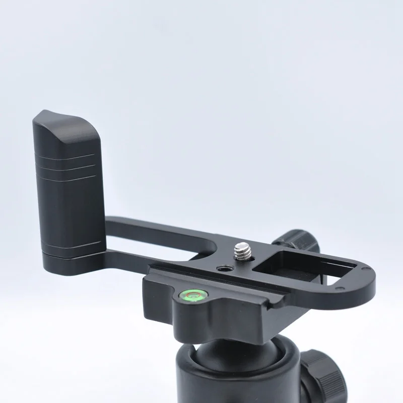 Hot sale Quick Release Plate,Anti Slip Aluminum Alloy Holder Hand Grip for Q2 Camera L Bracket Black