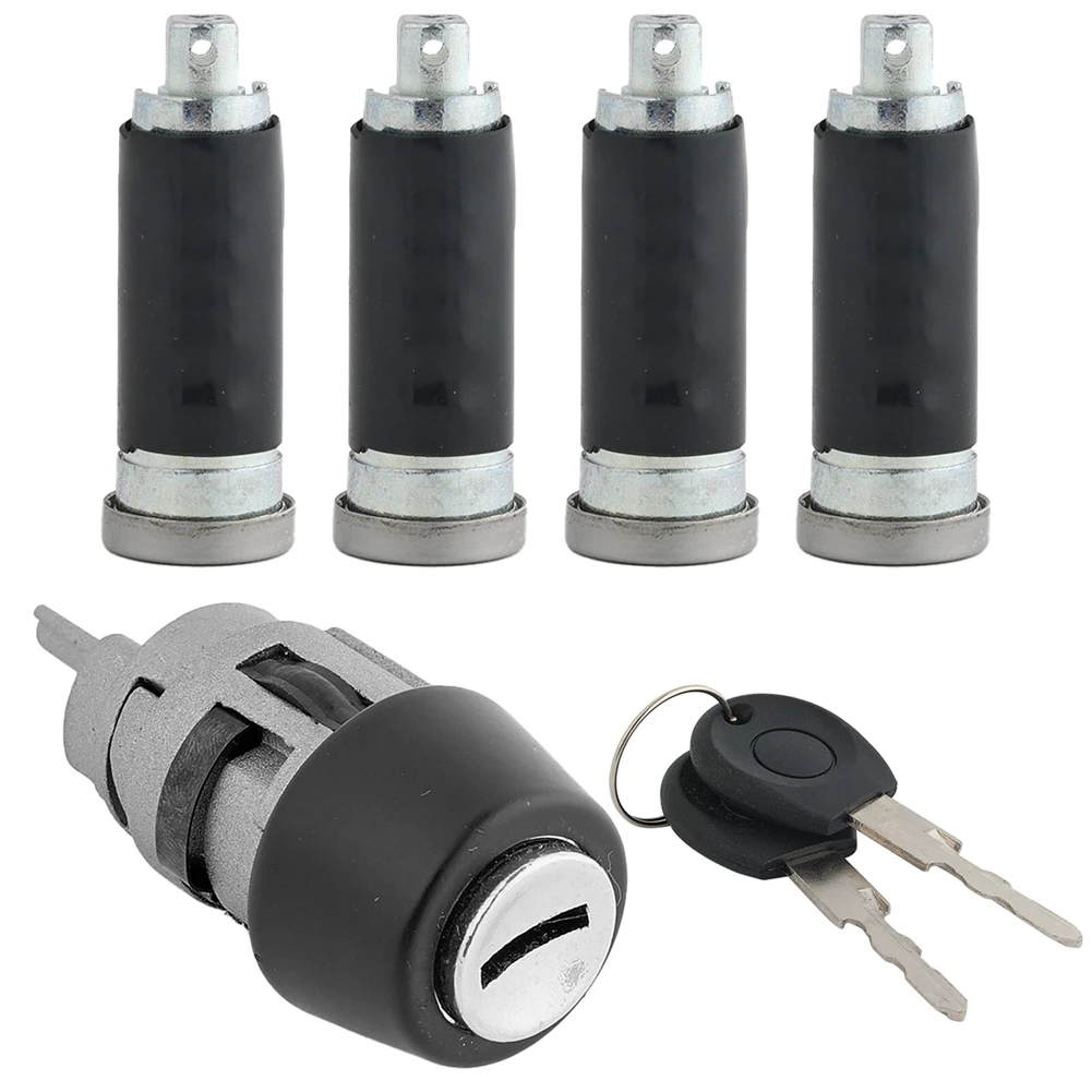 4pcs Car Ignition Lock Cylinder Set For Transporter 90-03 Door Switch Kit With 2 Keys Auto Replacement Parts