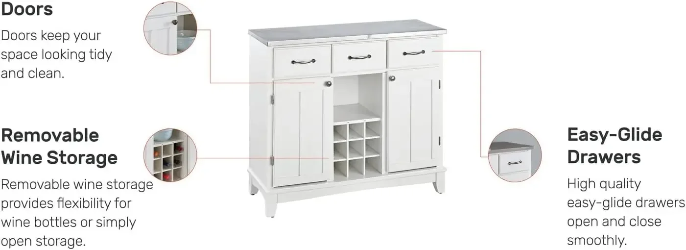 Server Side boards-Buffets-Credenzas, weiß