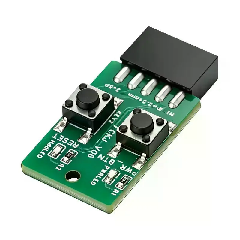 PC Power Reset Switch External Module 9Pin Motherboard Header Power LED HDD Indicator For Desktop Computer Repair DIY Mainboard
