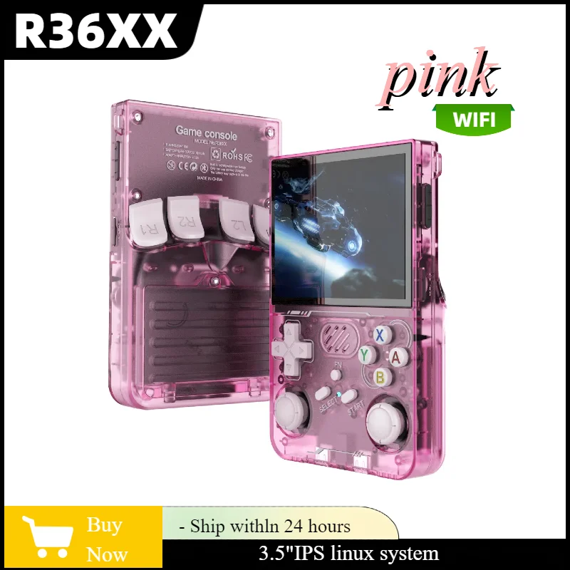 

BOYHOM R36XX Portable Game Console 3.5Inch IPS Handheld Game Players Retro Video Game Consolas Linux built-In WIFI Birthday Gift