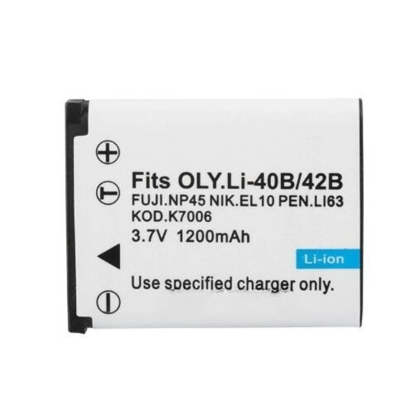 بطارية كاميرا LI-40B EN-EL10، شاحن لكاميرا نيكون S200 S210 S220 S230 S570 S500 الرقمية 3.7 فولت 1200 مللي أمبير في الساعة