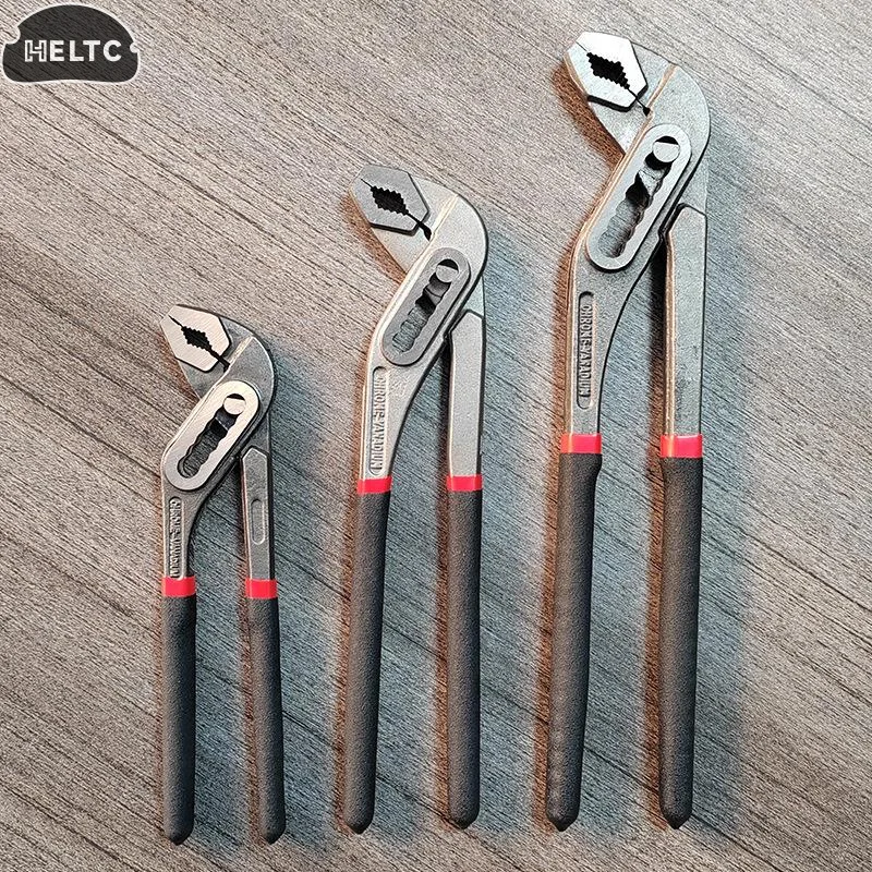 1Pcs Quick Release Water Pipe Pliers 8/10/12 Inch Multifunctional Adhesive Pump Pliers Industrial Grade Electrician Tool