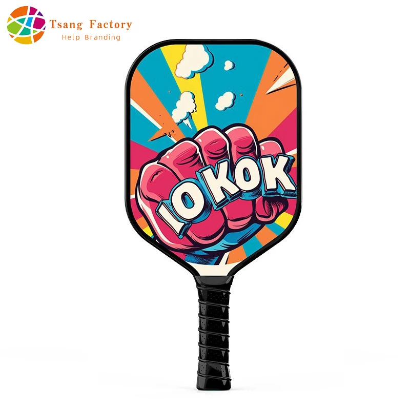 New Pickleball Paddles Fiber Glass Surface Honeycomb Core Pickle Racket USAPA Approved for Indoor And Outdoor Beginner Training