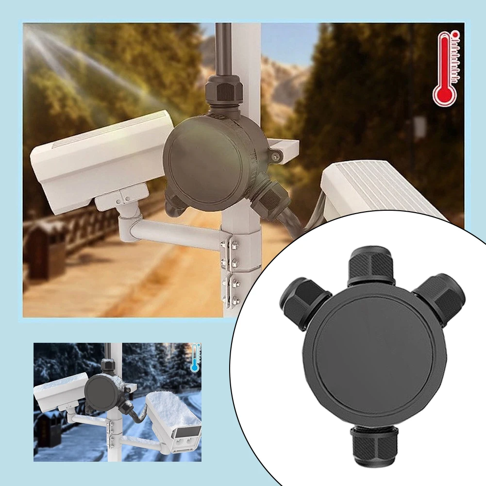 Electrical Junction Box IP68 Waterproof for Home Garden Pool Installations Supports 5mm to 9mm Cables 110x72mm