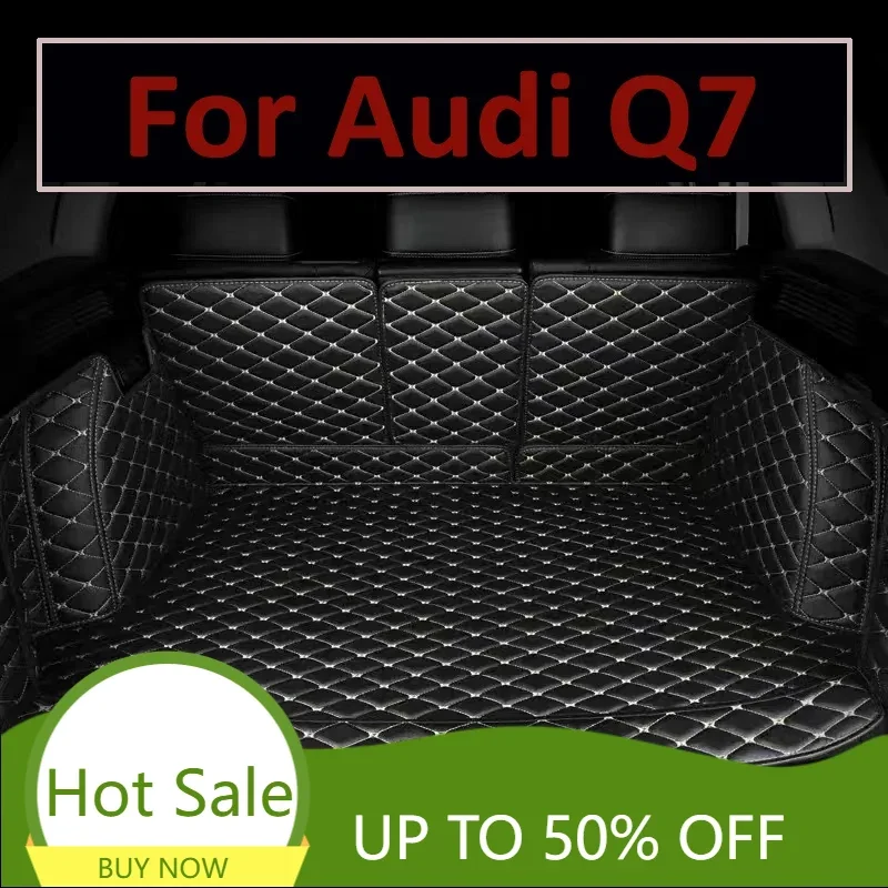 

For Audi Q7 2016 2017 2018 2019 2020 2021 2022 Trunk Car Mats Waterproof Protective Tank Organizer Mat Dedicated Car Accessories