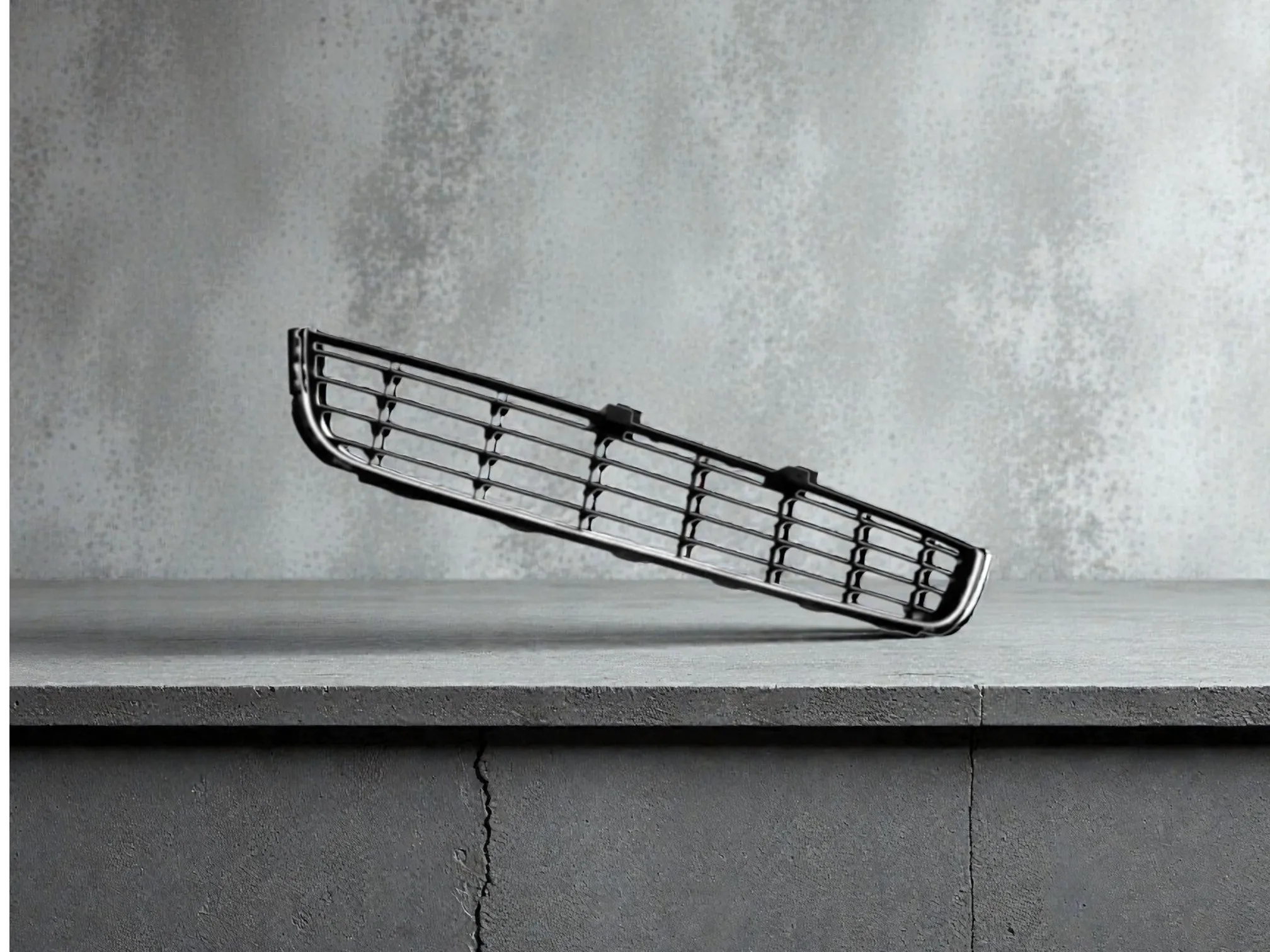 A Piece Chrome Front Bumper Center Lower Cooling Grille Insert For VW Golf MK6