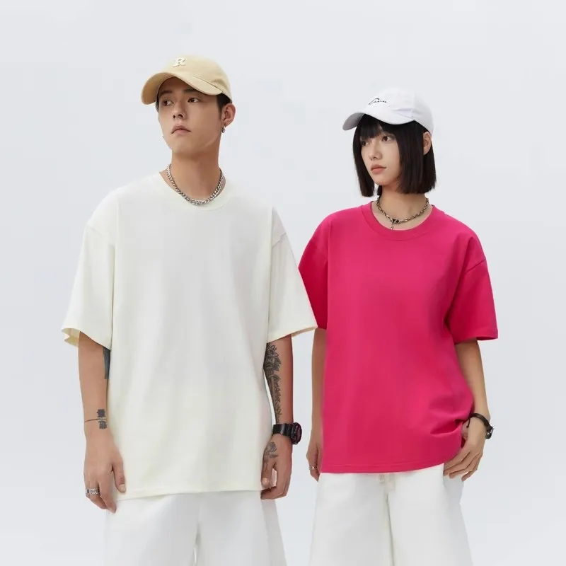 Men T-Shirt 100% Cotton Summer Casual Couple Short Sleeve T Shirt Women Oversized Solid Sports Male Tops Tees T Shirt for Men