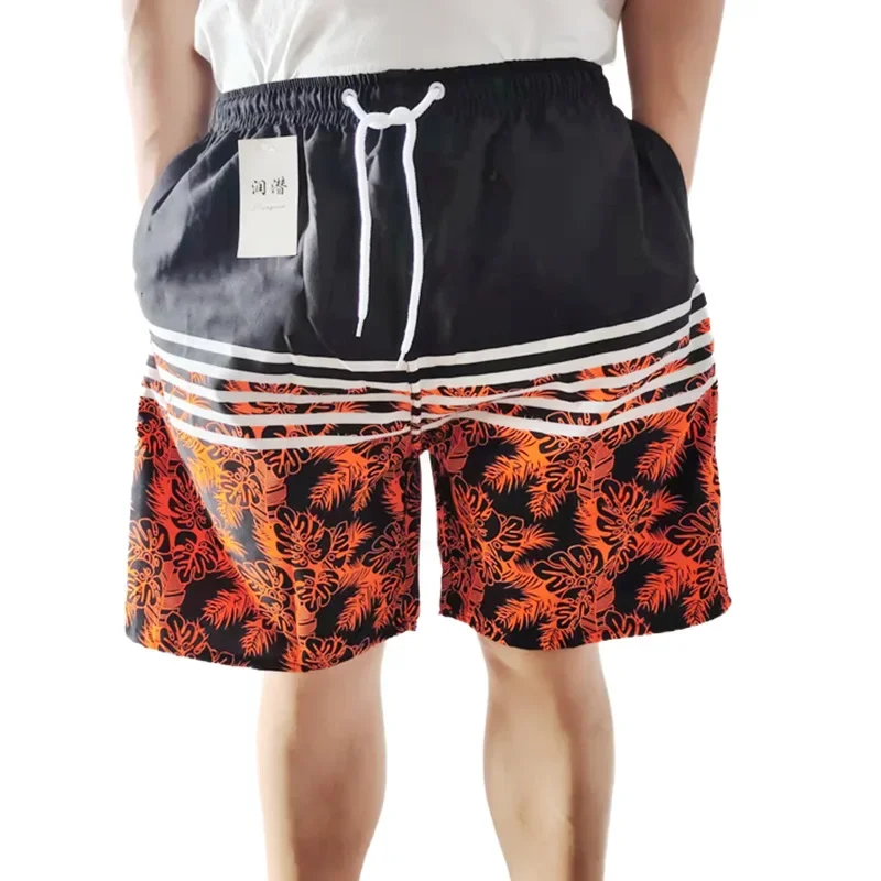 Calças de praia masculinas casuais sobre o joelho esportes surf moda fina secagem rápida shorts europeus e americanos masculinos