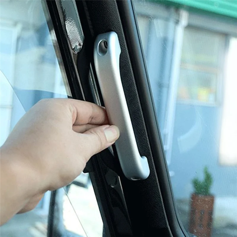 

F9-1Pair Alloy Car A-Pillar Pull Handle Inner Door Pillar Handle Grip For Land Rover Defender 90 110 2004-2018