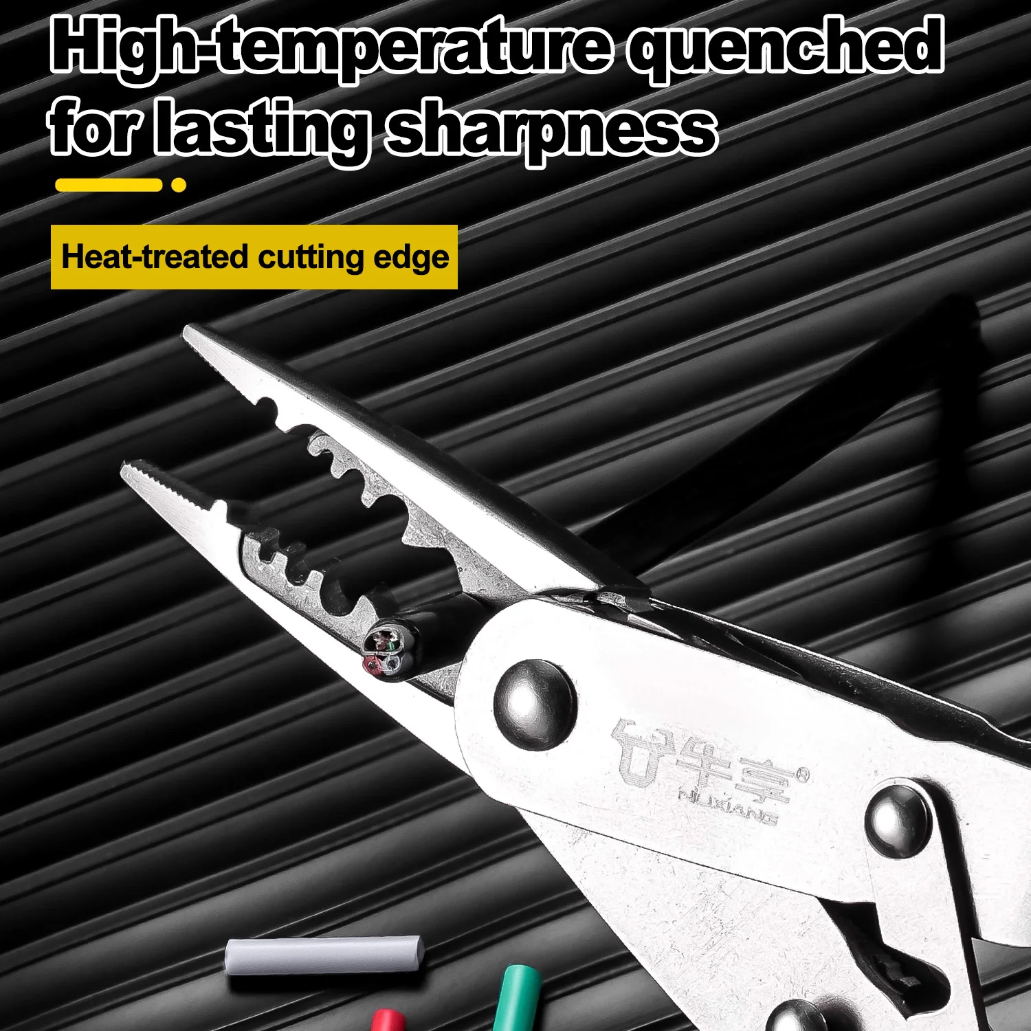 2 في 1 قواطع الأسلاك كماشة متعددة الوظائف إبرة زردية طويلة الفكين متجرد الأسلاك الكهربائية أدوات عملية عالية الأداء