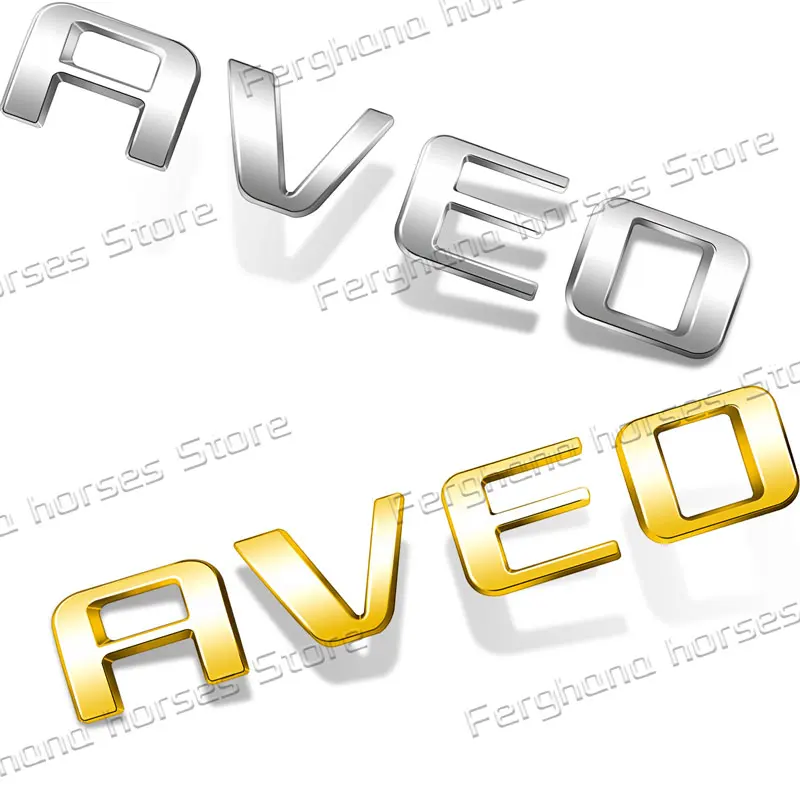 For Chevrolet Aveo Letter Logo Emblem Car Rear Trunk Body Badge Tailgate Decoration Car Styling Accessories